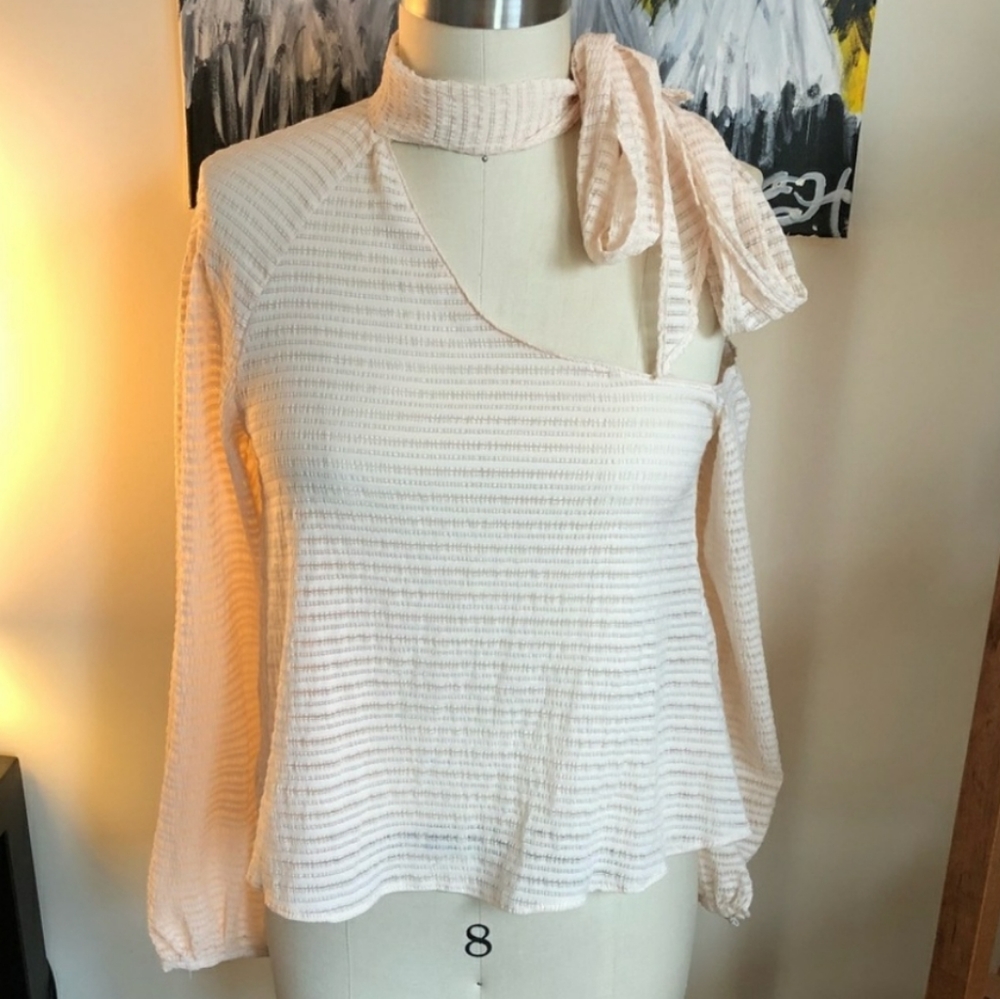 Zara one shoulder blouse